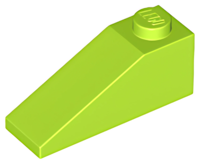 Деталь LEGO Lego Slope 33 3 x 1 4286  Lime U