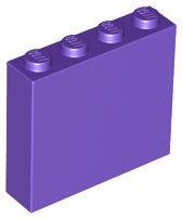 Brick 1 x 4 x 3, 49311 Dark Purple U