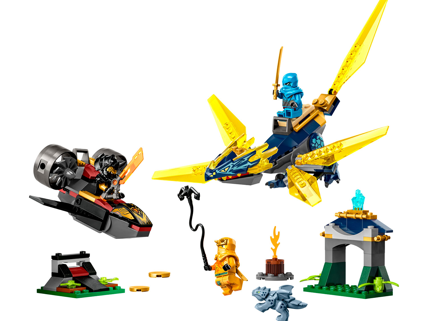 Конструктор Lego Ninjago 71798 Битва детеныша дракона Нии и Арин в магазине  Shop-device