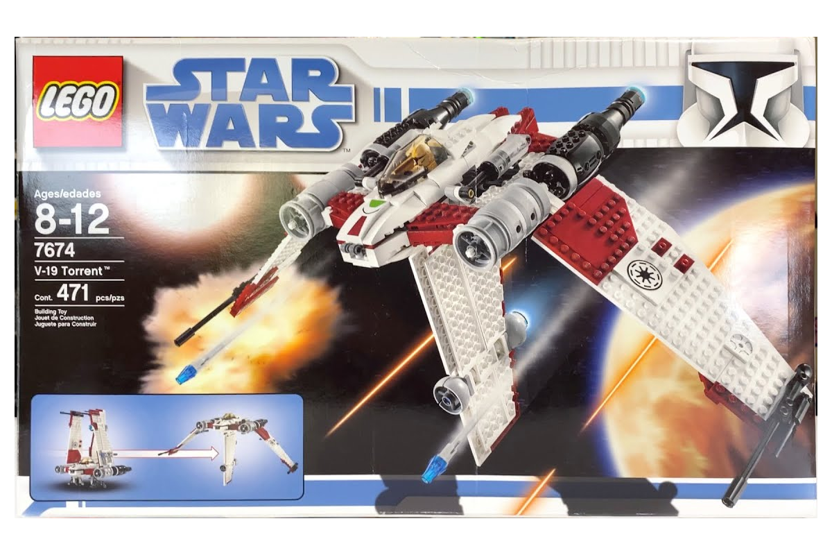 Конструктор LEGO Star Wars 7674 Битва Клонов V-19 Torrent в магазине  Shop-device