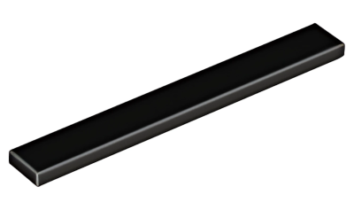 Деталь LEGO Tile 1 x 8 4162 (40929) Black U