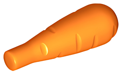 Деталь LEGO Морковка Lego Carrot / Club 33172 (3342, 20086)