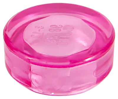 Деталь LEGO Tile, Round 1 x 1 98138 Trans-Dark Pink U