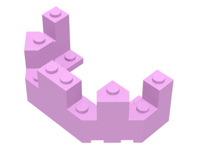 Castle Turret Top 4 x 8 x 2 1/3, 6066 Bright Pink U