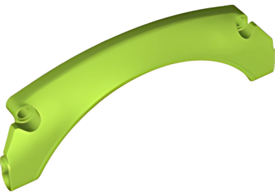 Деталь LEGO Technic, Panel Car Mudguard Arched #40 15 x 2 x 5 Rounded Top 67141 Lime N