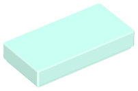 Tile 1 x 2, 3069 Light Aqua N