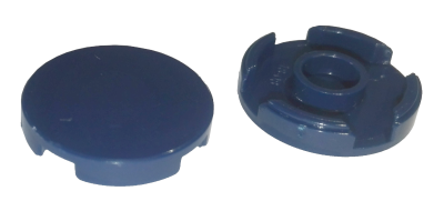 Tile, Round 2 x 2 with Bottom Stud Holder, 14769 Dark Blue U