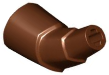 Dragon Tail / Horn Section Stepped, 2142 Reddish Brown N