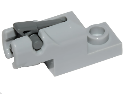 Деталь LEGO Lego Projectile Launcher, 1 x 2 Mini Blaster / Shooter with Dark Bluish Gray Trigger (15403 / 15392) 15403c01 Light Bluish Gray U
