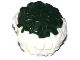 Minifigure, Utensil Cheerleader Pom Pom with Dark Green Top Pattern, 87997pb03  