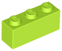 Brick 1 x 3, 3622 Lime N