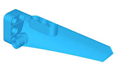 Деталь LEGO Technic, Panel Fairing # 5 Long Smooth, Side A 64681 Dark Azure N
