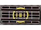 Vehicle, Spoiler / Plow Blade 6 x 3 with Hinge with Yellow Radar Pattern, 2440p69  