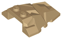 Wedge 4 x 4 Fractured Polygon Top, 64867 Dark Tan N