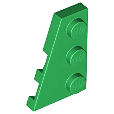 Деталь LEGO Wedge, Plate 3 x 2 Left 43723 Green U