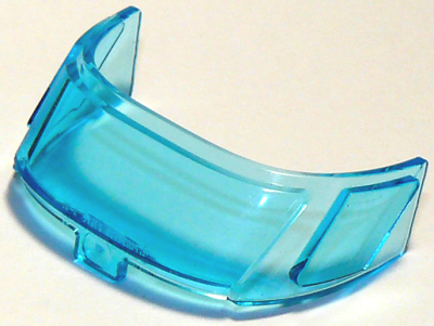 Glass for Aircraft Fuselage Curved Forward 6 x 10 Top with 3 Window Panes, 87612 Trans-Light Blue N