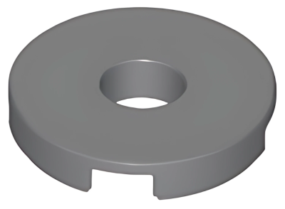 Деталь LEGO Tile, Round 2 x 2 with Hole 15535 Dark Bluish Gray N