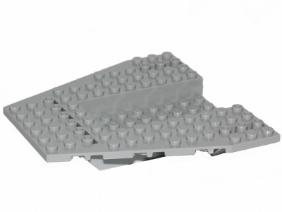 Vehicle, Base 12 x 12 x 1 1/3 with 4 x 8 Recessed Center and 8 Holes, 43979 Light Bluish Gray N