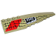Wedge 12 x 3 Right with Scales, Gray Buttons and Red Markings Pattern (Sticker) - Set 70006, 42060pb26  