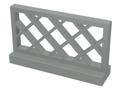 Lego Fence 1 x 4 x 2 Lattice 3185 Light Gray U