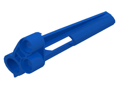 Technic, Panel Fairing # 7 Small Long, Large Hole, Side A, 32534 Blue U