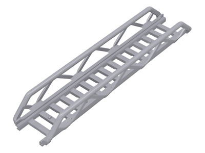 Деталь LEGO Ladder 16 x 3.5 with Side Supports 11299 (65444) Light Bluish Gray U