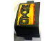 Technic, Panel Curved 3 x 5 x 3 with 'MAX-D' and Flames Pattern Model Right Side (Sticker) - Set 42119, 24116pb045R  