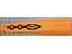 Wedge 16 x 4 Triple Curved with Reinforcements with Bright Light Yellow Squares and Dark Blue Armor Pattern (Sticker) - Set 70357, 45301pb057  