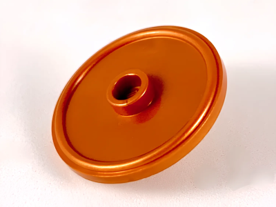 Деталь LEGO Щит Lego Minifigure, Shield Circular Rimmed Face with Stud 91884  Reddish Copper