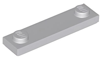 Деталь LEGO Пластина Lego Plate, Modified 1 x 4 with 2 Studs with Groove 41740 Light Bluish Gray N