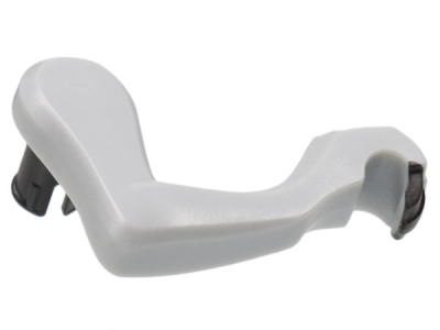 Dinosaur Leg Small (Front) Raptor Right with Black Pin and Black Claws Pattern, 49654c01pb01 Light Bluish Gray U