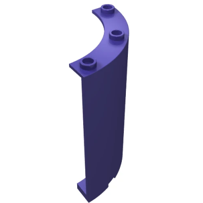 Цилиндр Lego Cylinder Quarter 4 x 4 x 6 30562 (46361, 35276) Dark Purple U