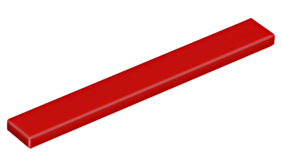 Деталь LEGO Tile 1 x 8 4162 (40929) Red U