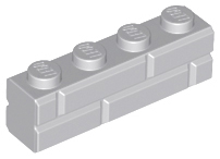 Brick, Modified 1 x 4 with Masonry Profile 15533 Light Bluish Gray N