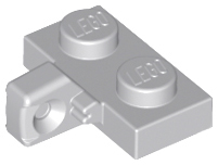 Hinge Plate 1 x 2 Locking with 1 Finger on Side without Bottom Groove, 44567b Light Bluish Gray N