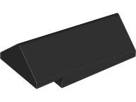 Slope 45 2 x 4 x 1 1/3 Double, Tapered, 80545 Black U