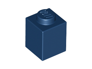 Brick 1 x 1, 3005 Dark Blue N