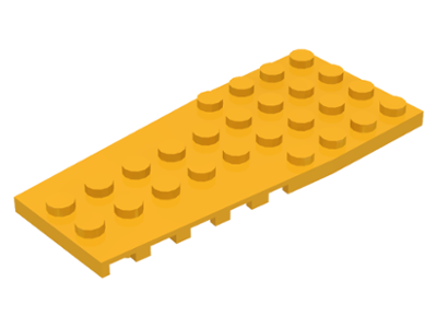 Wedge, Plate 4 x 9 with Stud Notches, 14181 Bright Light Orange U