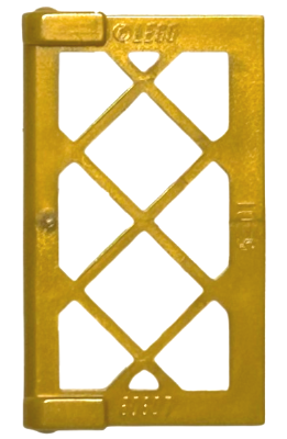 Pane for Window 1 x 2 x 3 Lattice with Thick Corner Tabs, 60607 Pearl Gold U