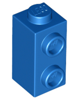 Деталь Lego Brick, Modified 1 x 1 x 1 2/3 with Studs on Side 32952 Blue N