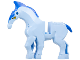 Direhorse Body with Blue Crest, Mane, and Tail, and Yellow Eyes Pattern, 1587pb01
