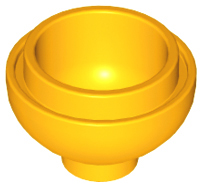 Brick, Round 2 x 2 Dome Bottom 15395 Bright Light Orange N