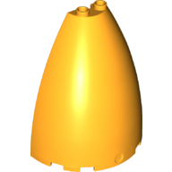 Cone Half 6 x 3 x 6 (Elliptic Paraboloid), 18909 Bright Light Orange U