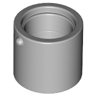 Minifigure, Utensil Bucket 1 x 1 x 1 Straight with Handle Holders, 12884 Light Bluish Gray U