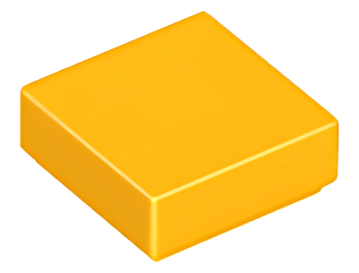 Деталь LEGO Tile 1 x 1 with Groove 3070b Bright Light OrangeU