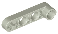 Technic, Liftarm, Modified Stud Connector Thin 1 x 4, 2825 Light Gray U