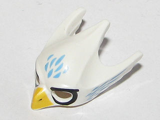 Lego Minifigure Headgear Mask Bird / Eagle with Yellow Beak, Medium Blue Feathers 12549pb03