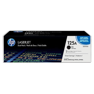 Двойная упаковка картриджей HP CB540AD 125A Black черные Color LaserJet CP1215, CM1312, 1312, CM1312nfi, CP1515, 1515, CP1515n, CP1518, 1518, CP1518n