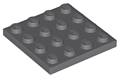 Деталь LEGO Plate 4 x 4 3031 Dark Bluish Gray U