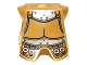 Minifigure Armor Breastplate with Leg Protection with Conquistador Silver Buckles Pattern, 2587pb30  